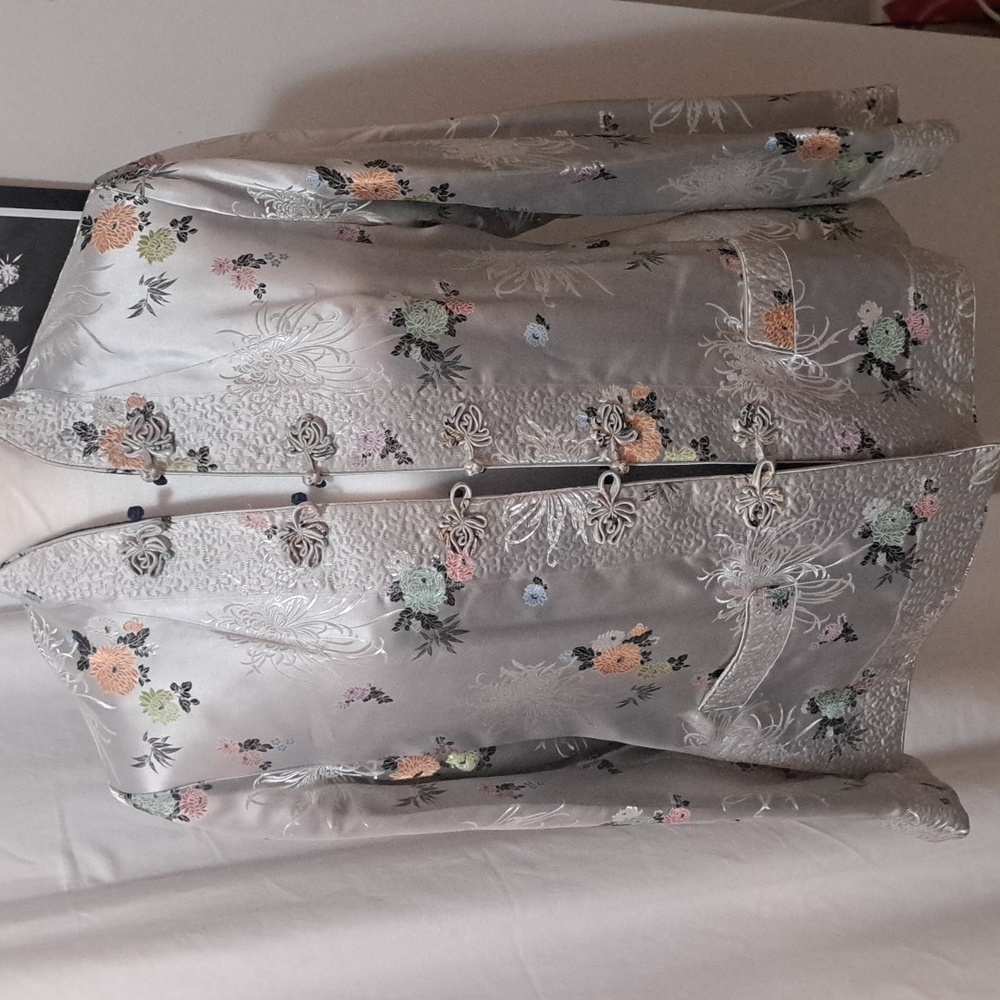 Vintage 80's Satin Reversible Asian Jacket